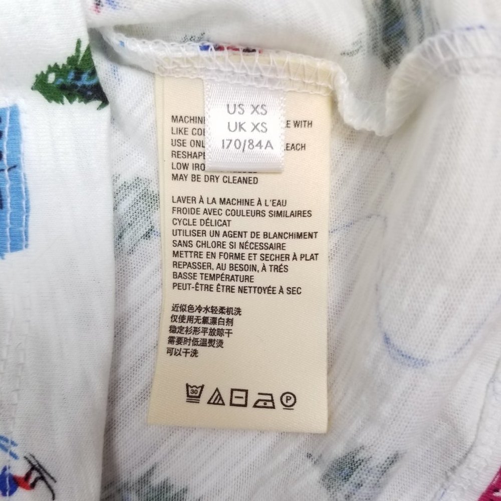 NWT Anthropologie Maeve Ski Themed Audra Cotton Tee Sz XS - Picture 10 of 12